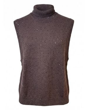 Brunello Cucinelli Turtle Neck Sweater - Purple