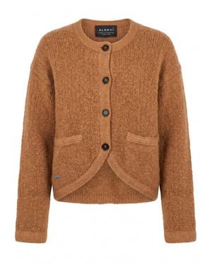 Alanui Button-Up Bouclé Cardigan - Brown