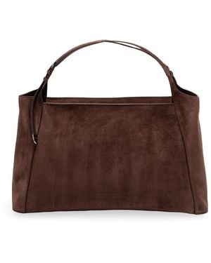 Brunello Cucinelli Suede Sartorial Bag - Brown
