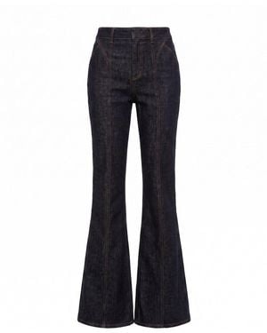 Self-Portrait High Waisted Denim Jeans - Blue