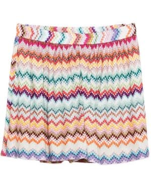 Missoni Zig-Zag Pattern Shorts - Pink