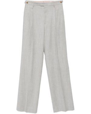 Berwich High-Waisted Trousers - White