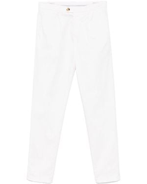 Brunello Cucinelli Garment-Dyed Leisure Fit Pants - White