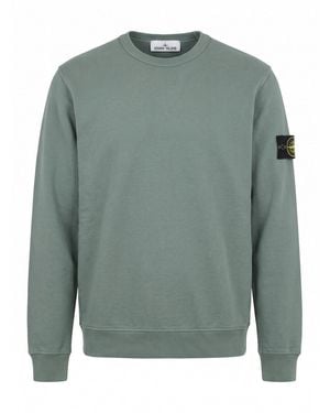 Stone Island Organic Cotton Fleece Sweatshirt - Green