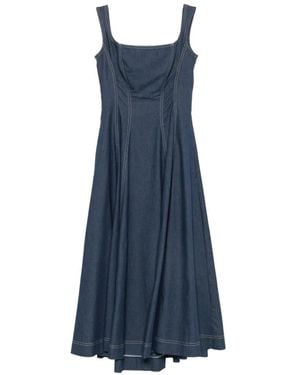 Crida Milano Midi Dress - Blue
