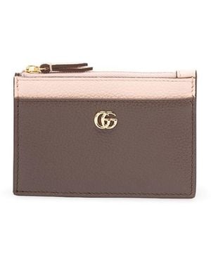 Gucci 'Petite Marmont' Cardcase - Brown