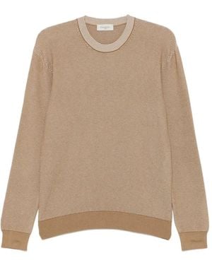 Piacenza 1733 Long Sleeve Crew-Neck Jumper - Natural