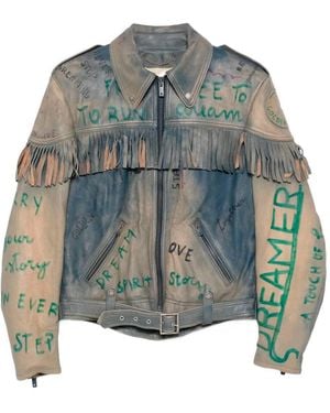 Golden Goose 'Journey' Full Zip Jacket 'Olimpia' Lettering - Blue