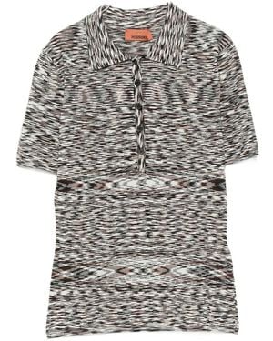 Missoni Short Sleeve Polo - Grey