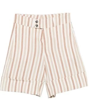 Berwich High-Waisted Bermuda Shorts - Natural