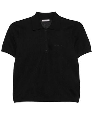 Moncler Short Sleeve Polo - Black
