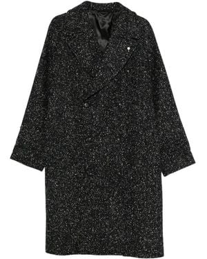 L.B.M. 1911 Double Breasted Overcoat - Black