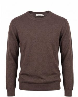 Altea Long Sleeve Crew-Neck Sweater - Brown