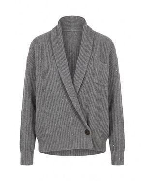 Brunello Cucinelli Cardigan - Grey