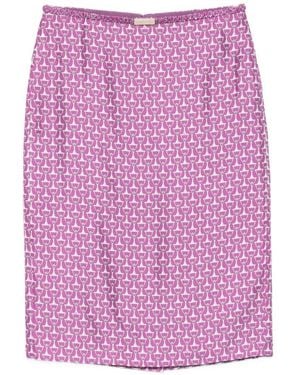 Gucci 'Horsebit' Skirt - Purple