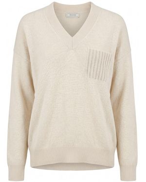 Peserico V-Neck Jumper - White