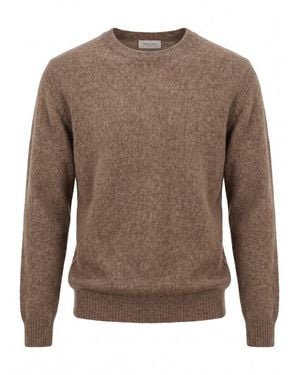 Piacenza 1733 Round Neck Jumper - Brown