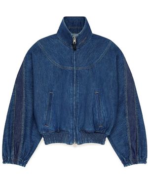 Givenchy Denim Bomber Jacket - Blue
