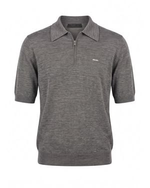 Prada Polo-Neck Sweater - Gray