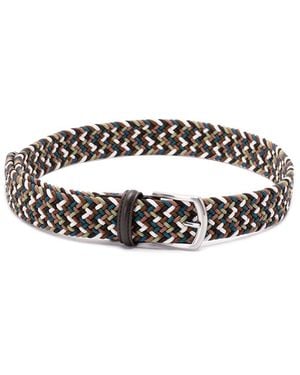 Anderson's Elastic Woven Belt - White