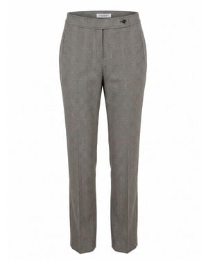Saint Laurent Rive Gauche Straight Leg Trousers - Grey