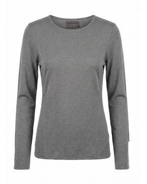 Purotatto Round Neck Double Jumper - Grey