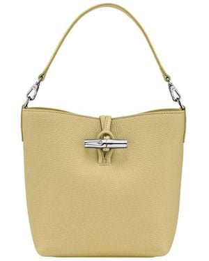 Longchamp 'Le Roseau' Extra-Small Bucket Bag - Metallic