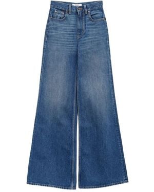 Chloé Boot Cut High Waist Denim - Blue