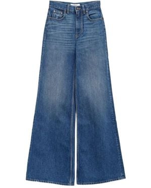 Chloé Boot Cut High Waist Denim - Blue