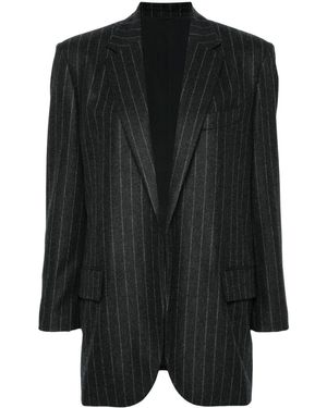 Brunello Cucinelli Pinstripe Blazer - Black