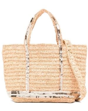 Vanessa Bruno Raphia Extra Small Cabas Tote - Natural
