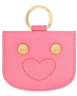 Longchamp 'Les Champions Epure' Card Holder - Pink