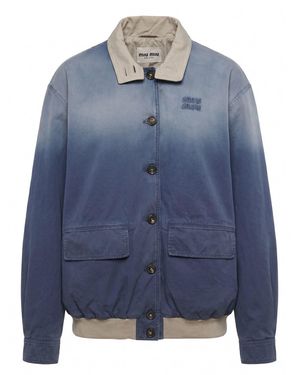 Miu Miu Cotton Jacket - Blue