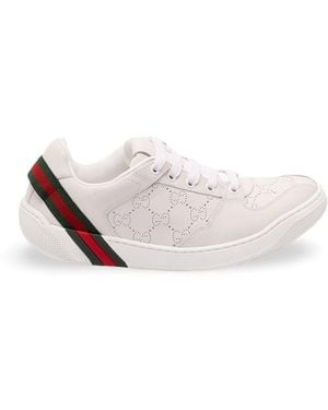Gucci Screener Trainers - White