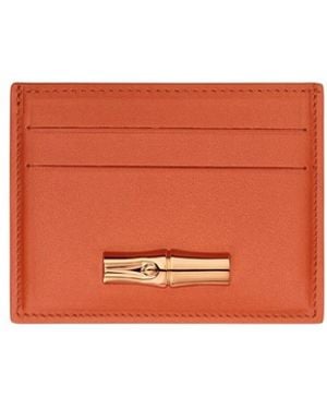 Longchamp 'Le Roseau Sleek' Card Holder - White