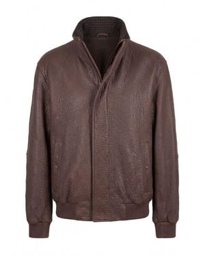 Lardini Leather Jacket - Brown