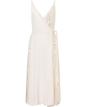 Philosophy Di Lorenzo Serafini Sequinned Wrap Dress - White