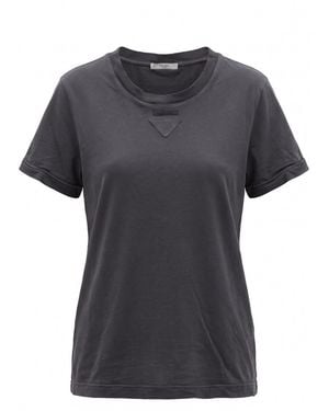Prada Short Sleeves T-Shirt - Black