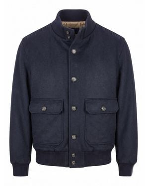 Barba Napoli Cashmere Jacket - Blue
