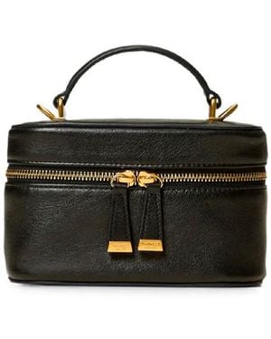 Twinset Leather Shoulder Bag - Black