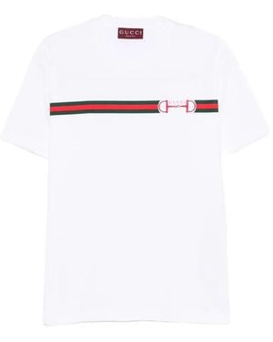 Gucci Logo Cotton T-Shirt - White