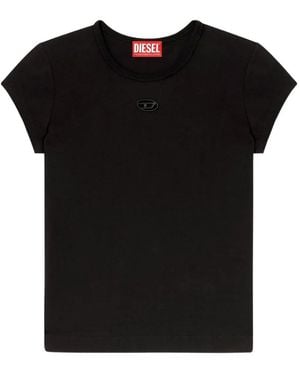 DIESEL Logo Cotton T-Shirt - Black