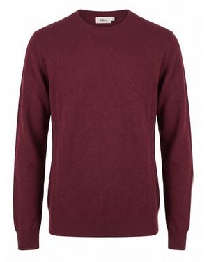 Altea Long Sleeve Crew-Neck Sweater - Red