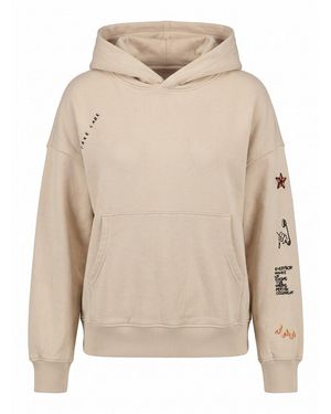 Inspired By A True Story Hooded Sweatshirt Double Pocket - Natural