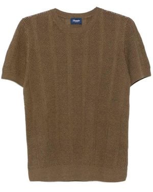 Drumohr Crew-Neck Jumper - Brown