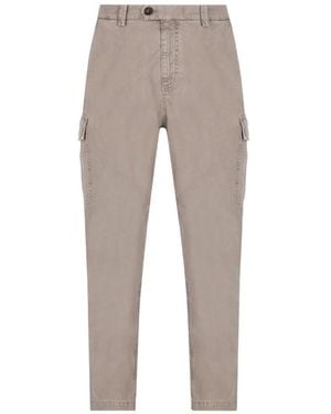 Brunello Cucinelli Cotton Cargo Trousers - Grey