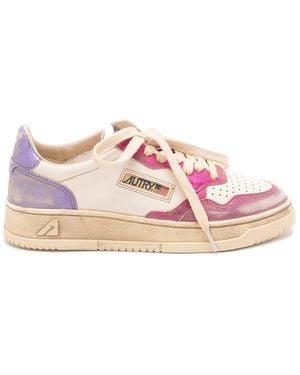 Autry 'Sup Vint Low' Trainers - Pink