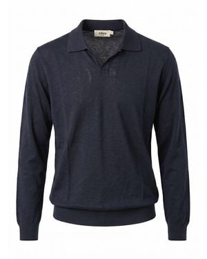 Altea 'Pierre' Polo Neck Jumper - Blue