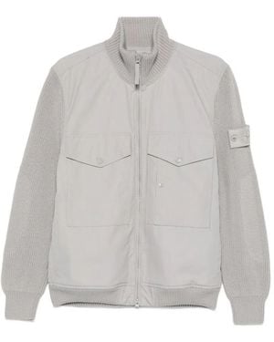 Stone Island Logo-Patch Jacket - Grey