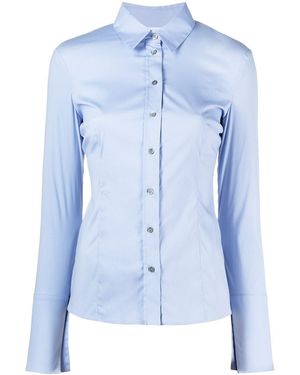 Patrizia Pepe Long-Sleeved Shirt - Blue